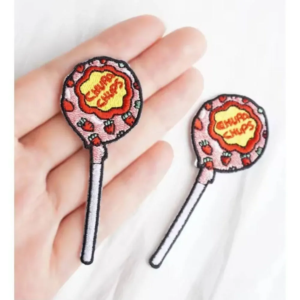 NWOT Set of 2 Chuppa Chups Lollipop 🍭 Iron on Applique